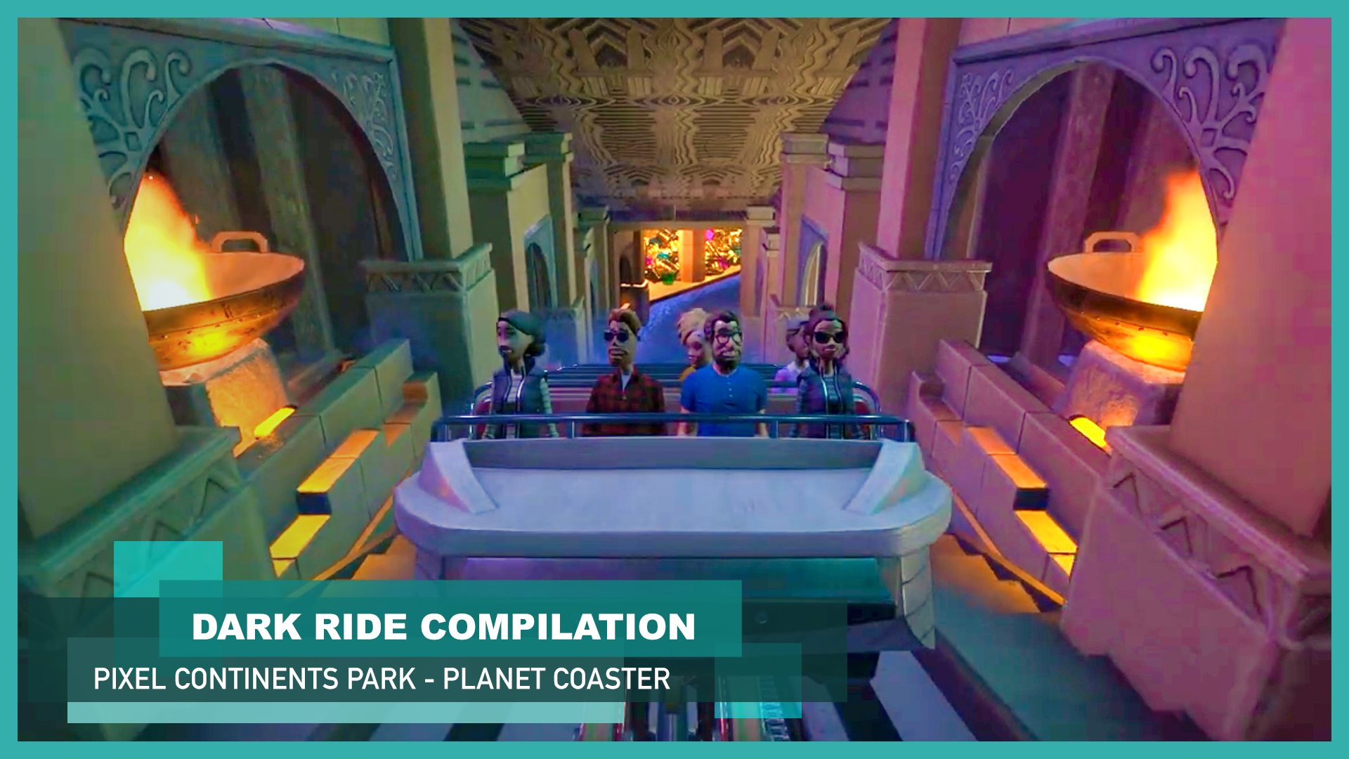 Dark Ride Compilation 🕷️💦💙  [Pixel Continents Park]